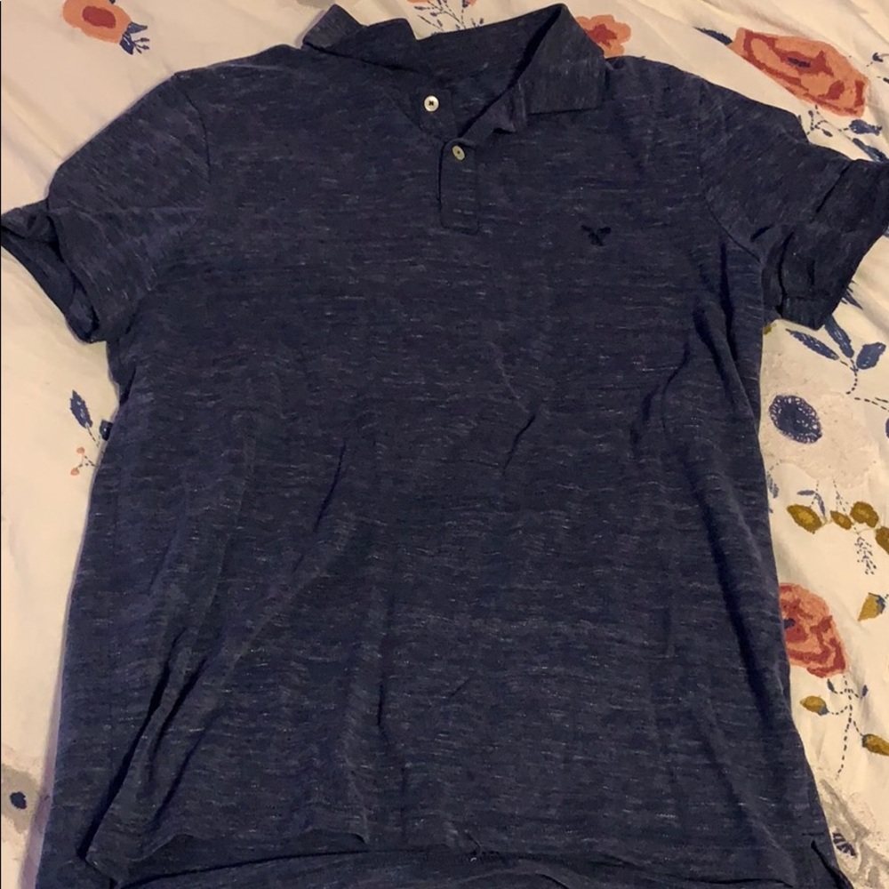 American Eagle Men’s Navy Blue polo